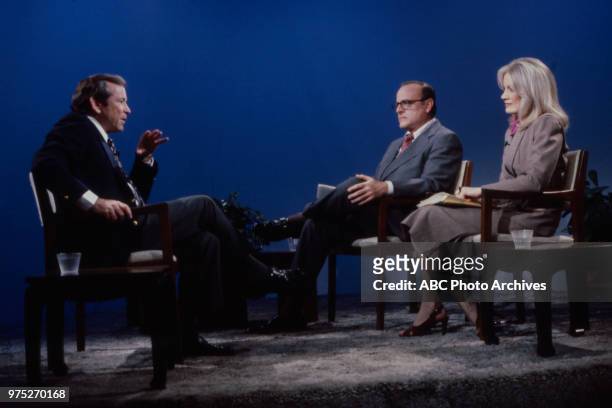 Senator Howard Baker, Bob Clark, Catherine Mackin appearing on Disney General Entertainment Content via Getty Images's 'Issues and Answers'.