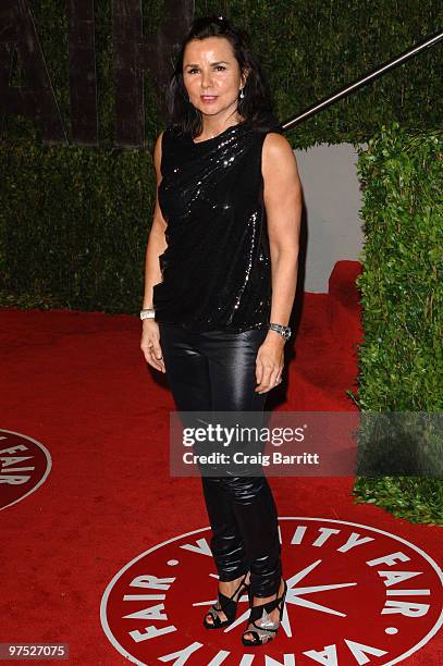 Patty Smyth arrives at the 2010 Vanity Fair Oscar Party hosted by Graydon Carter held at Sunset Tower on March 7, 2010 in West Hollywood, California.