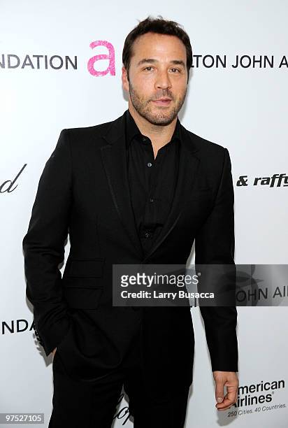 Actor Jeremy Piven attends the 18th Annual Elton John AIDS Foundation Academy Award Party at Pacific Design Center on March 7, 2010 in West...