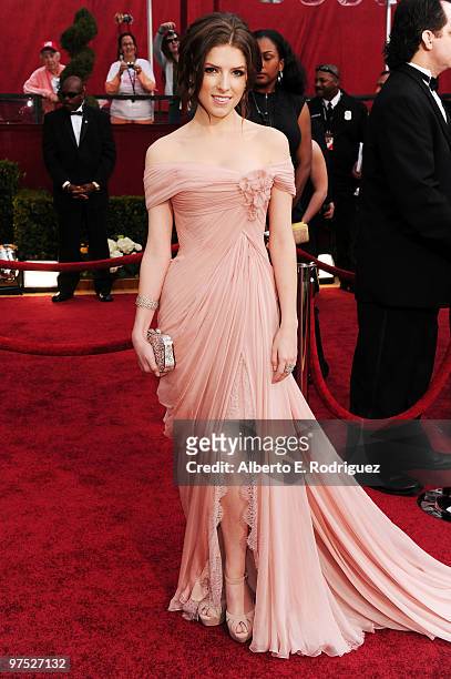 Actress Anna Kendrick arrives at the 82nd Annual Academy Awards held at Kodak Theatre on March 7, 2010 in Hollywood, California.