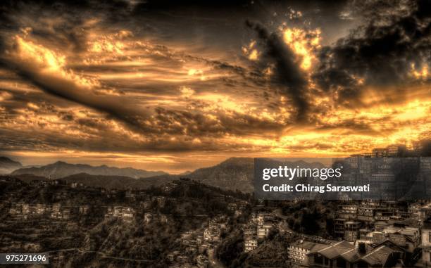 Fire In The Sky High-Res Stock Photo