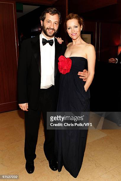 Director Judd Apatow and actress Leslie Mann attends the 2010 Vanity Fair Oscar Party hosted by Graydon Carter at the Sunset Tower Hotel on March 7,...