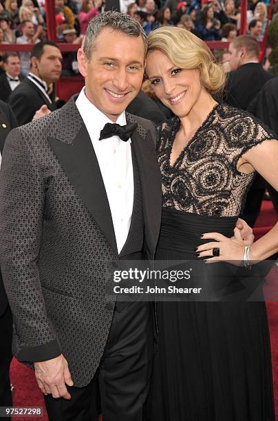Producer Adam Shankman and guest arrive at the 82nd Annual Academy Awards held at Kodak Theatre on March 7, 2010 in Hollywood, California.