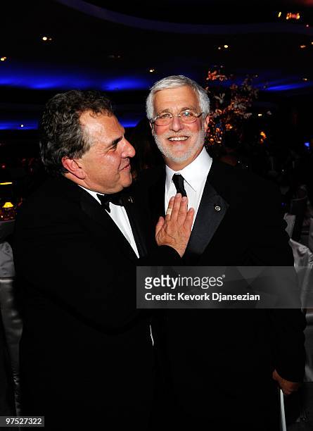 Fox's Jim Gianopulos and Summit Entertainment's Rob Friedman attend the 82nd Annual Academy Awards Governor's Ball held at Kodak Theatre on March 7,...