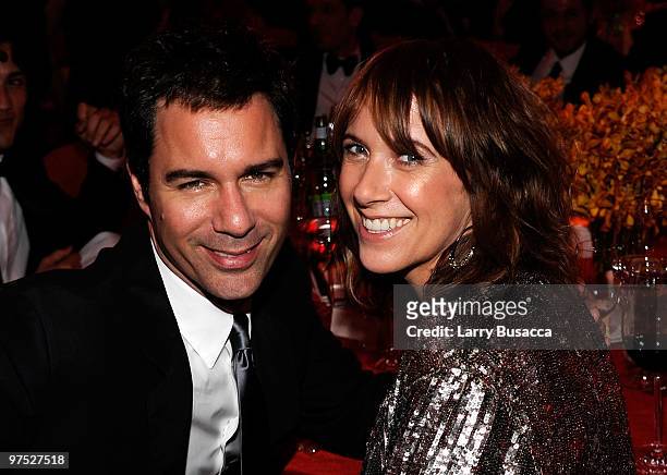 Eric McCormack and Janet Holden McCormack attend the 18th Annual Elton John AIDS Foundation Academy Award Party at Pacific Design Center on March 7,...
