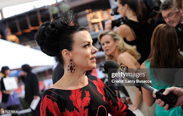 Actress Debi Mazar attends the 18th Annual Elton John AIDS Foundation Academy Award Party at Pacific Design Center on March 7, 2010 in West...