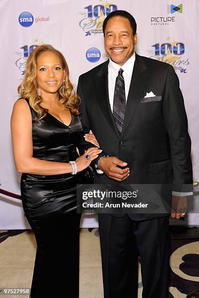 Tonya Winfield and baseball player Dave Winfield attend The 20th Annual Night Of 100 Stars Awards Gala at Beverly Hills Hotel on March 7, 2010 in...