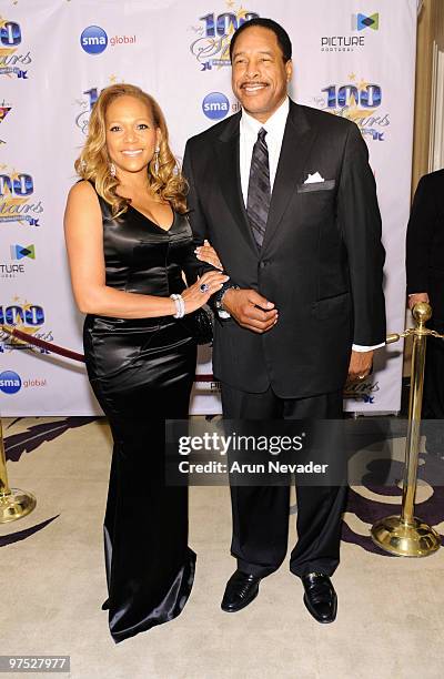 Tonya Winfield and baseball player Dave Winfield attend The 20th Annual Night Of 100 Stars Awards Gala at Beverly Hills Hotel on March 7, 2010 in...