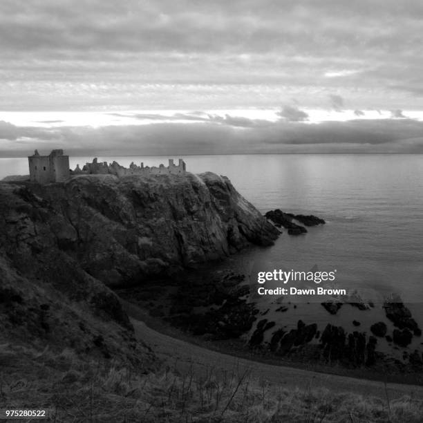 Dunnoter Castle High-Res Stock Photo