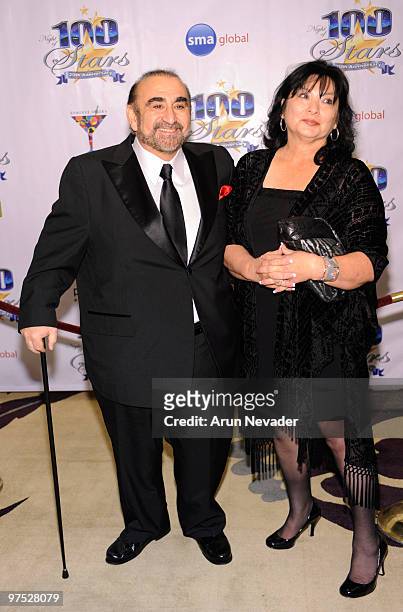 Ken Davitian and Ellen Davitian attend The 20th Annual Night Of 100 Stars Awards Gala at Beverly Hills Hotel on March 7, 2010 in Beverly Hills,...