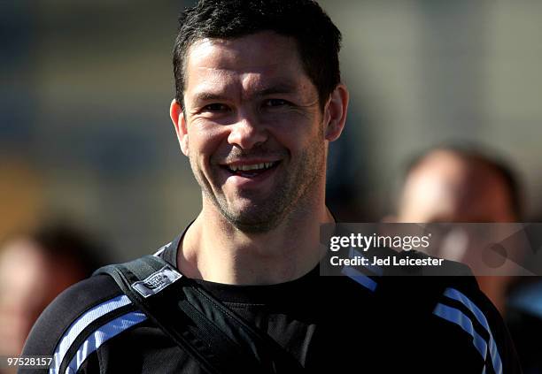 Saracens team coach Andy Farrell during the Guinness Premiership match between Leeds Carnegie and Saracens at Headingley Stadium on March 7, 2010 in...