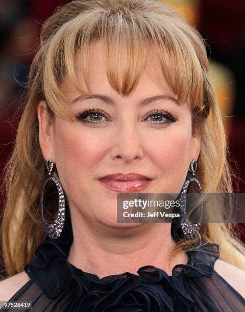 Actress Virginia Madsen arrives at the 82nd Annual Academy Awards held at the Kodak Theatre on March 7, 2010 in Hollywood, California.