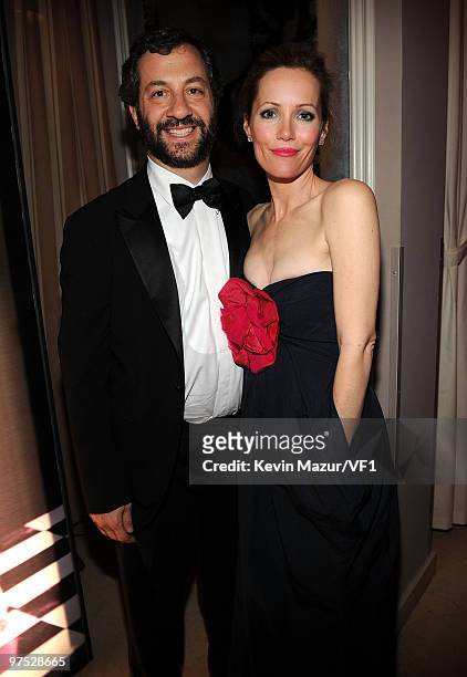 Director Judd Apatow and actress Leslie Mann attend the 2010 Vanity Fair Oscar Party hosted by Graydon Carter at the Sunset Tower Hotel on March 7,...