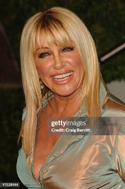 Actress Suzanne Somers arrives at the 2010 Vanity Fair Oscar Party hosted by Graydon Carter held at Sunset Tower on March 7, 2010 in West Hollywood,...