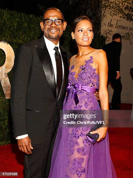 Forest Whitaker and Keisha Whitaker attend the 2010 Vanity Fair Oscar Party hosted by Graydon Carter at the Sunset Tower Hotel on March 7, 2010 in...