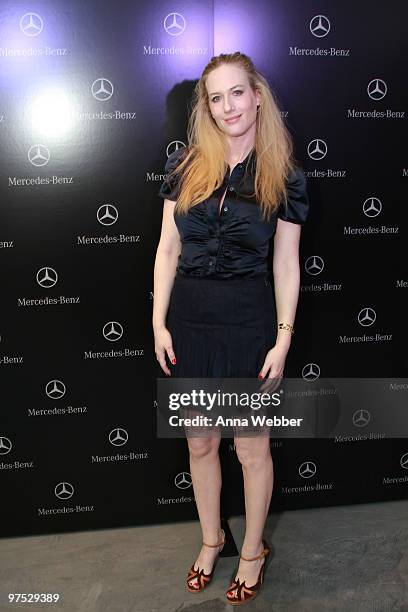 Actress Leslie Newman arrives at Soho House on March 7, 2010 in West Hollywood, California.
