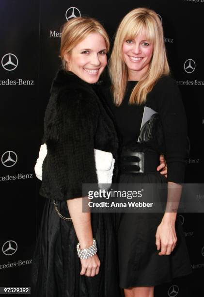 Amber Mead and Amy Carl arrive at Soho House on March 7, 2010 in West Hollywood, California.