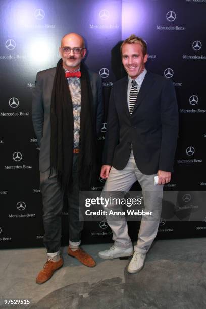 Patrick Milani and guest arrive at Soho House on March 7, 2010 in West Hollywood, California.