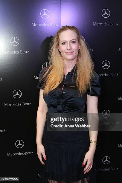 Actress Leslie Newman arrives at Soho House on March 7, 2010 in West Hollywood, California.