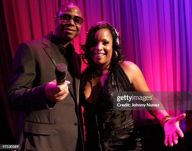 Doug E. Fresh and DJ Spinderella attend 11th Annual Uniting Nations Awards viewing and dinner after party at the Beverly Hilton hotel on March 7,...