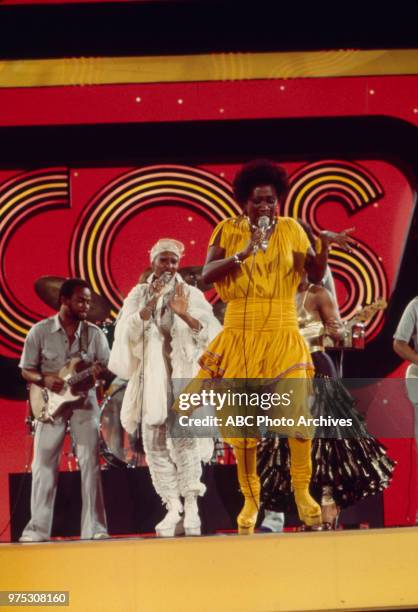 Nona Hendryx, Patti LaBelle, LaBelle performing on Disney General Entertainment Content via Getty Images's 'Cos'.