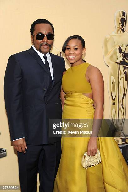 Director Lee Daniels and guest arrive arrives at the 82nd Annual Academy Awards at the Kodak Theatre on March 7, 2010 in Hollywood, California.