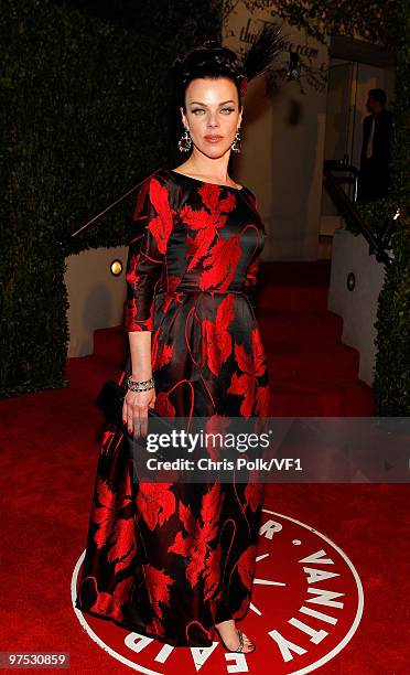 Actress Debi Mazar attends the 2010 Vanity Fair Oscar Party hosted by Graydon Carter at the Sunset Tower Hotel on March 7, 2010 in West Hollywood,...