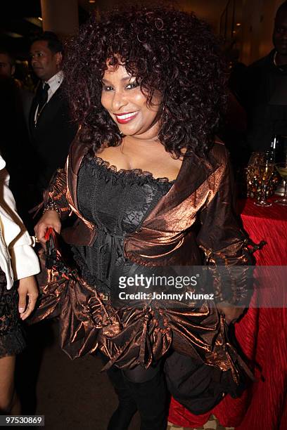 Chaka Khan attends 11th Annual Uniting Nations Awards viewing and dinner after party at the Beverly Hilton hotel on March 7, 2010 in Beverly Hills,...