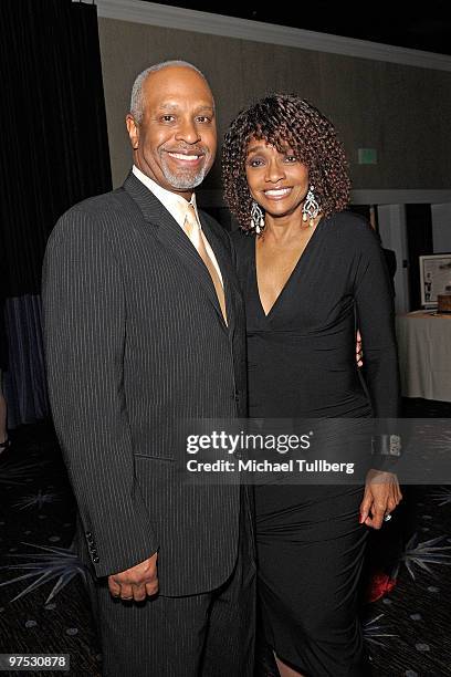 Actor James Pickens Jr. And guest attend the 11th Annual Children Uniting Nations Oscar Celebration, held at the Beverly Hilton Hotel on March 7,...