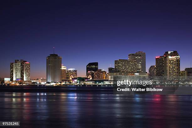 new orleans city skyline  - la waterfront stock pictures, royalty-free photos & images