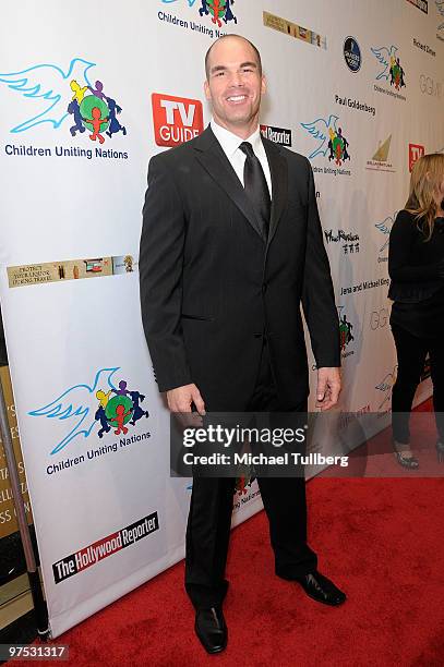 Actor Brandon Molale arrives at the 11th Annual Children Uniting Nations Oscar Celebration, held at the Beverly Hilton Hotel on March 7, 2010 in...