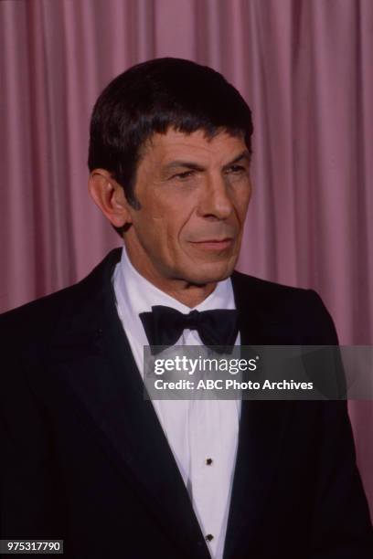 Leonard Nimoy appearing at the 34th Primetime Emmy Awards, Pasadena Civic Auditorium, Pasadena, CA, September 19, 1982.