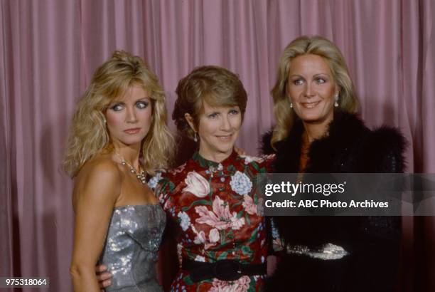 Donna Mills, Joan Van Ark appearing at the 34th Primetime Emmy Awards, Pasadena Civic Auditorium, Pasadena, CA, September 19, 1982.