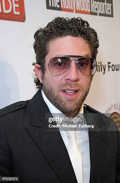 Singer Elliott Yamin arrives at the 11th Annual Children Uniting Nations Oscar Celebration, held at the Beverly Hilton Hotel on March 7, 2010 in...