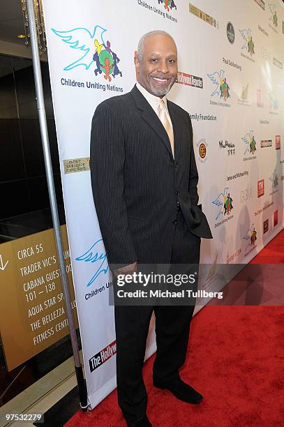 Actor James Pickens Jr. Arrives at the 11th Annual Children Uniting Nations Oscar Celebration, held at the Beverly Hilton Hotel on March 7, 2010 in...