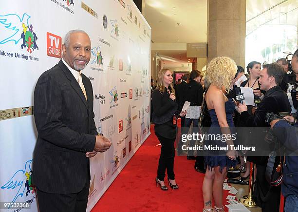 Actor James Pickens Jr. Arrives at the 11th Annual Children Uniting Nations Oscar Celebration, held at the Beverly Hilton Hote on March 7, 2010 in...