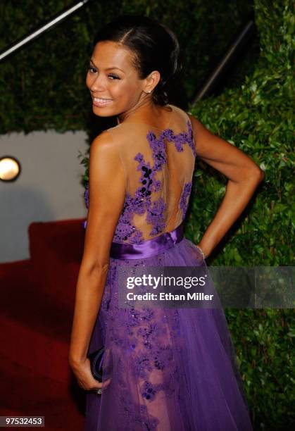 Keisha Whitaker arrives at the 2010 Vanity Fair Oscar Party hosted by Graydon Carter held at Sunset Tower on March 7, 2010 in West Hollywood,...