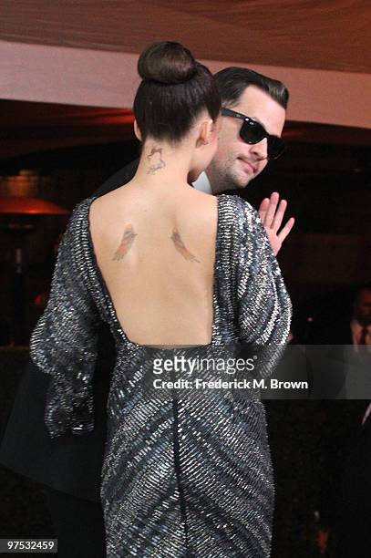 Nicole Richie and Joel Madden arrives at the 18th annual Elton John AIDS Foundation's Oscar Viewing Party held at the Pacific Design Center on March...
