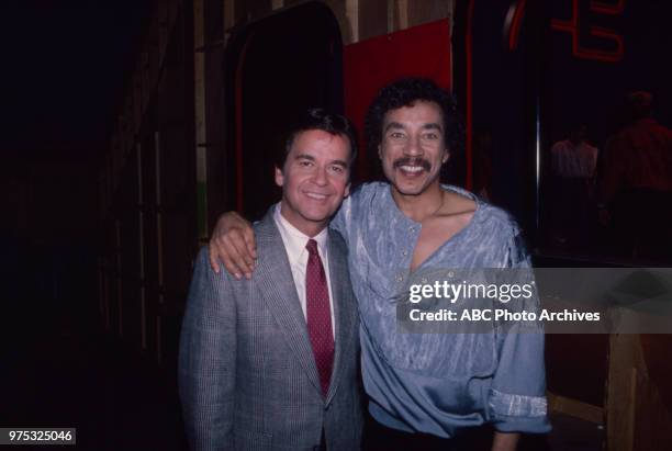 Dick Clark, Smokey Robinson on 'American Bandstand'.