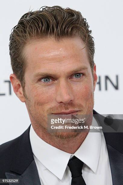 Actor Jason Lewis arrives at the 18th annual Elton John AIDS Foundation's Oscar Viewing Party held at the Pacific Design Center on March 7, 2010 in...