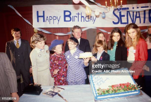 Rose Fitzgerald Kennedy, Ted Kennedy birthday party during the New Hampshire Presidential Primary.