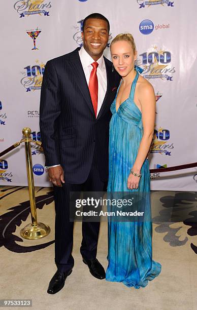 Actors Roger Cross and Josephine Jacob attend The 20th Annual Night Of 100 Stars Awards Gala at Beverly Hills Hotel on March 7, 2010 in Beverly...