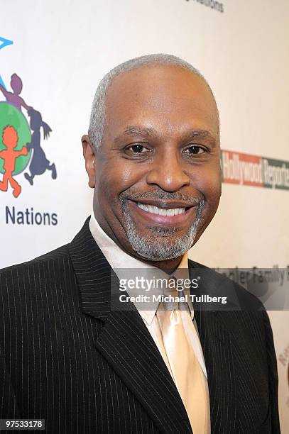 Actor James Pickens Jr. Arrives at the 11th Annual Children Uniting Nations Oscar Celebration, held at the Beverly Hilton Hote on March 7, 2010 in...