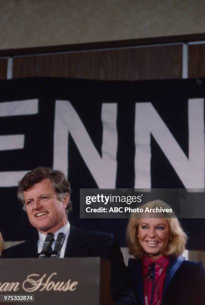 Ted Kennedy, Joan Bennett Kennedy appearing in New York State Primary.