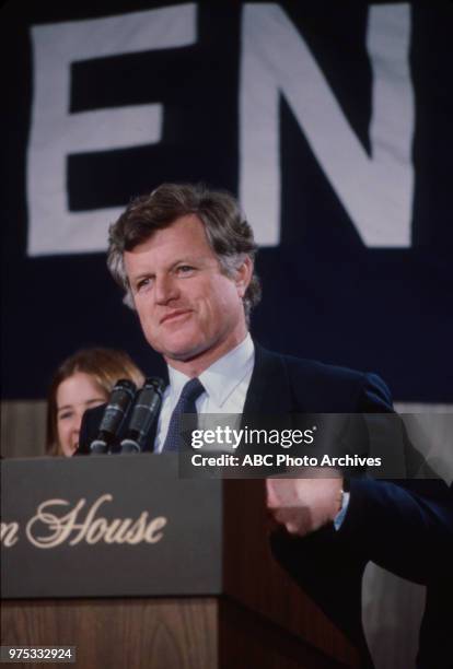 Ted Kennedy appearing in New York State Primary.