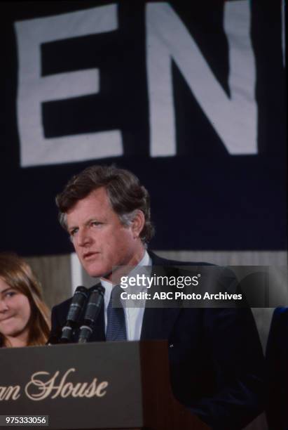 Ted Kennedy and family appearing in New York State Primary.