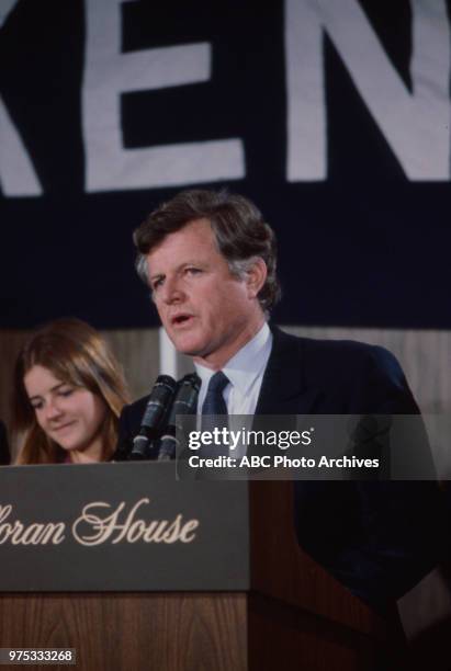 Ted Kennedy and family appearing in New York State Primary.