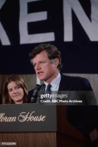 Ted Kennedy and family appearing in New York State Primary.