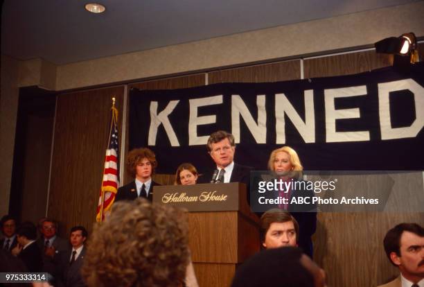 Ted Kennedy, Joan Bennett Kennedy and family appearing in New York State Primary.