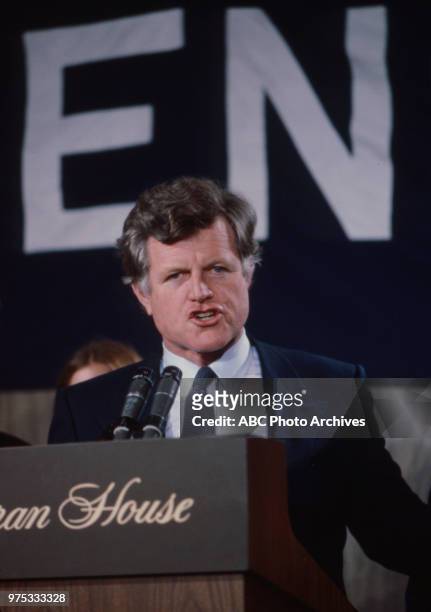 Ted Kennedy appearing in New York State Primary.